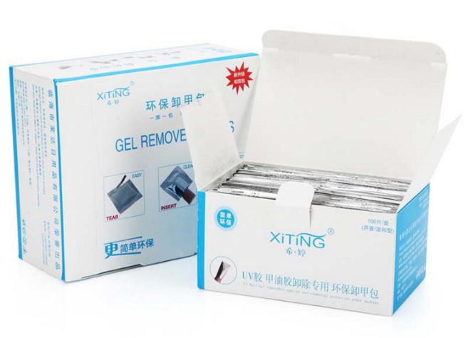 Giấy ủ tháo gel hộp 100pcs chuyên cho làm nail