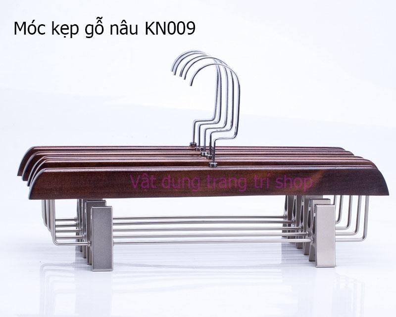 Móc kẹp gỗ nâu phủ mờ 35cm ( bộ 10 móc )