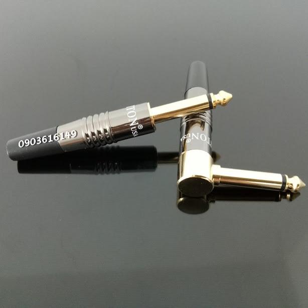 Combo 2 đầu hàn Jack 6ly Liton đen bóng cong + thẳng