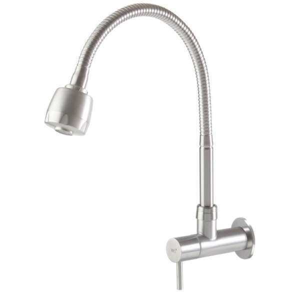 WS-0234 - Vòi chậu lạnh gắn tường - INOX SUS 304