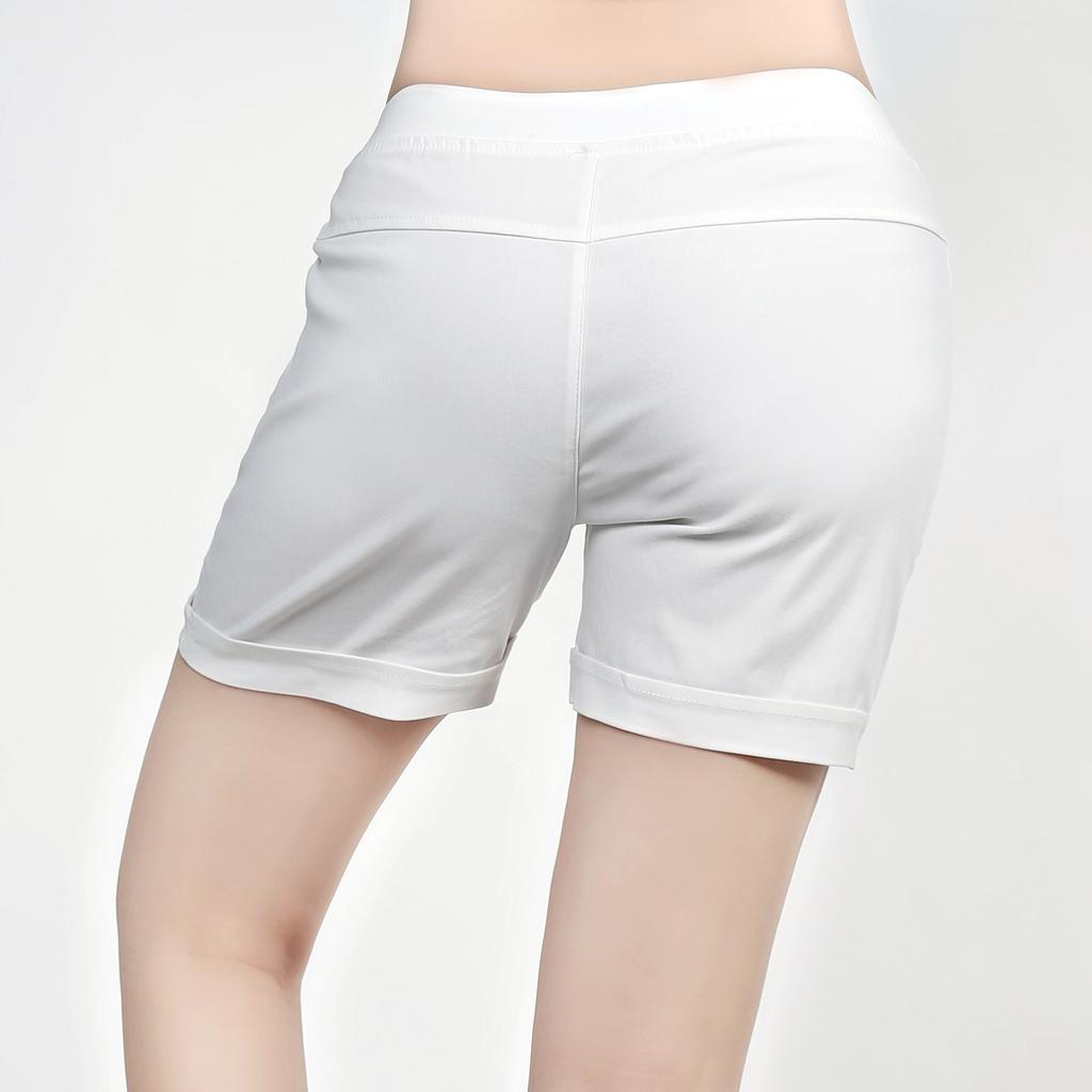 [HCM]Quần short kaki nữ co giản cao cấp hàn quốc (màu trắng)