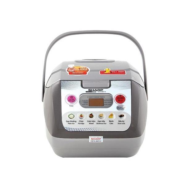 Nồi cơm điện tử Sharp KS-COM11V (Trắng/Xám)