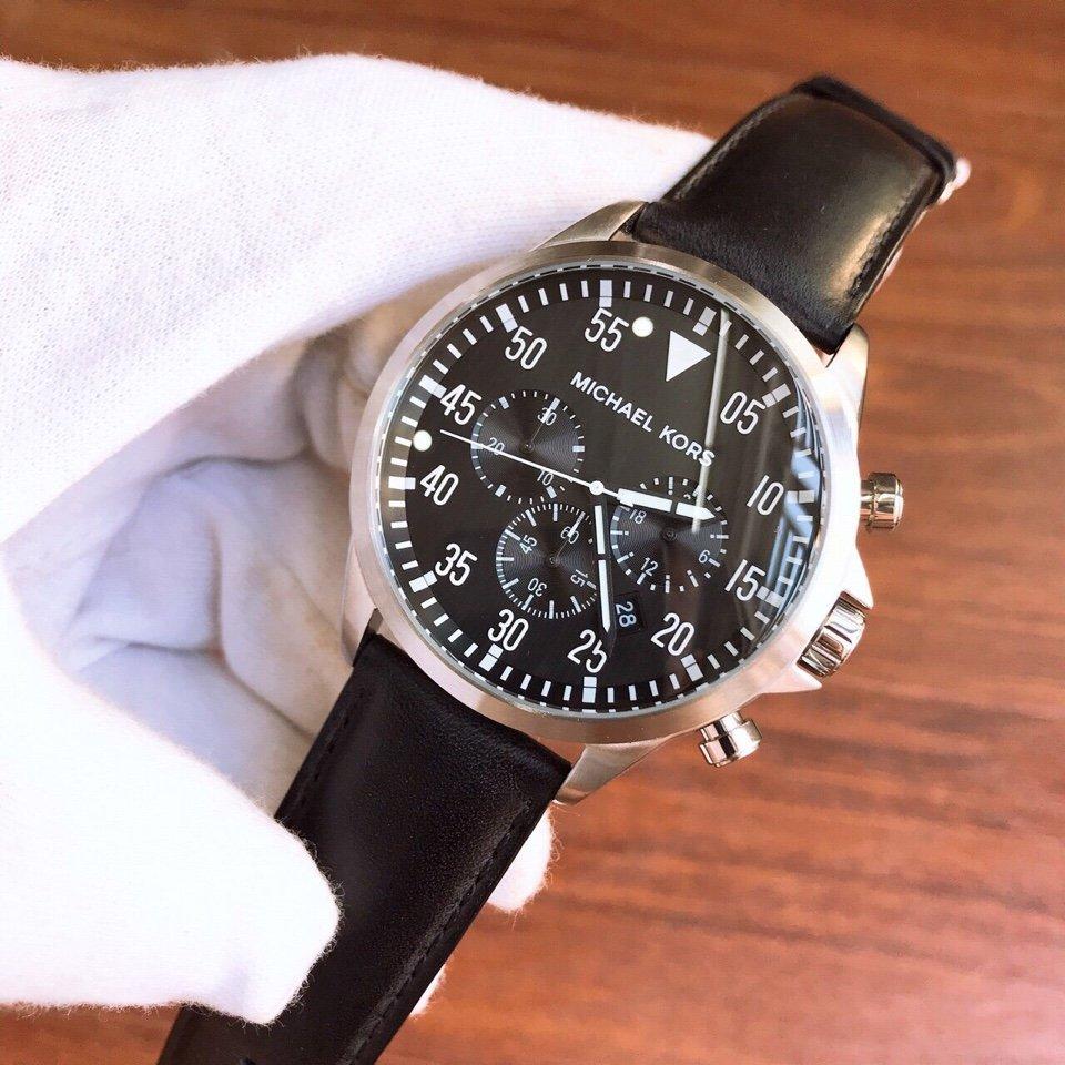 Đồng hồ nam dây da Michael Kors MK8535 (màu đen)