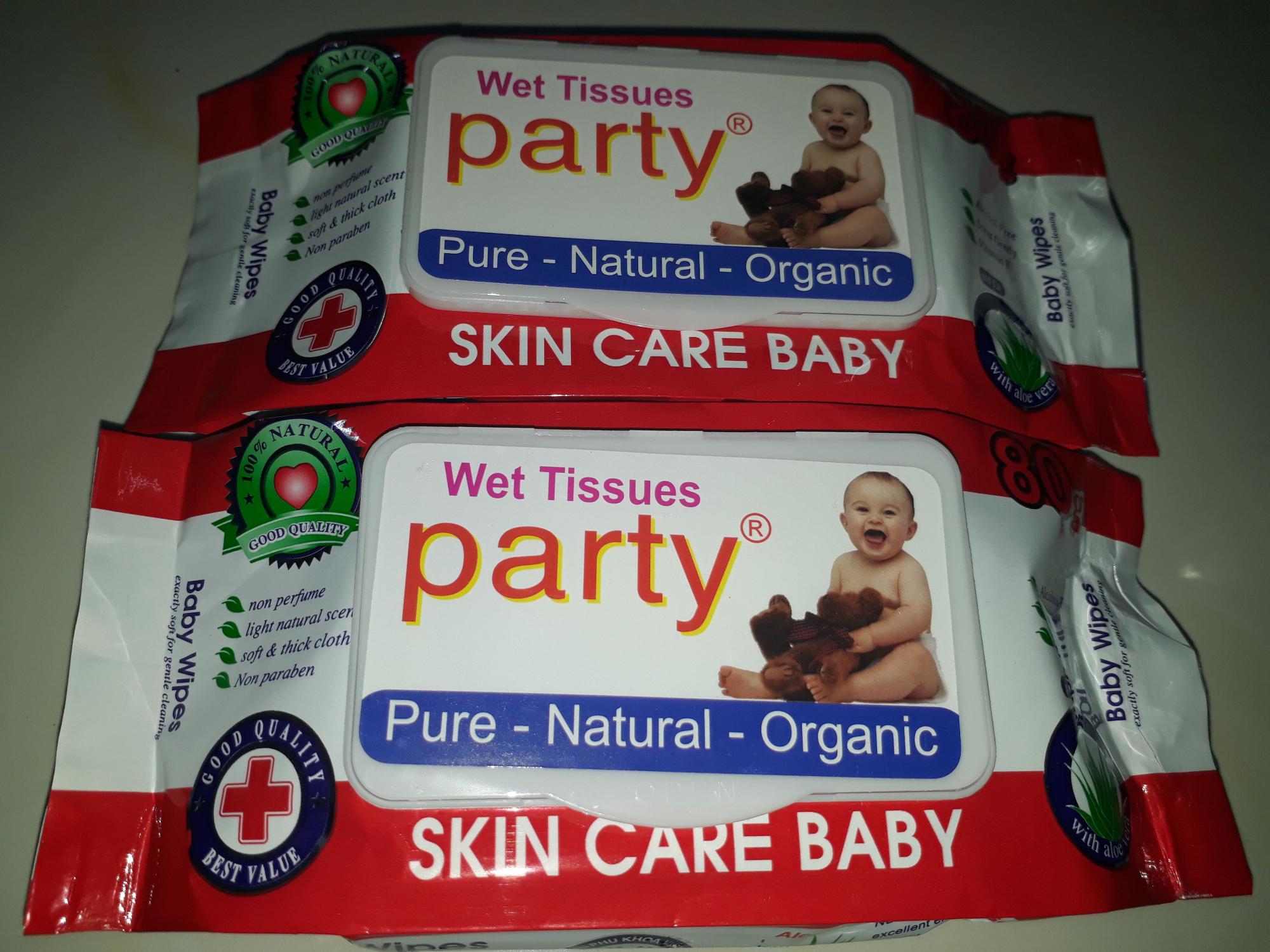 Combo 20gói Khăn ướt Party 80g