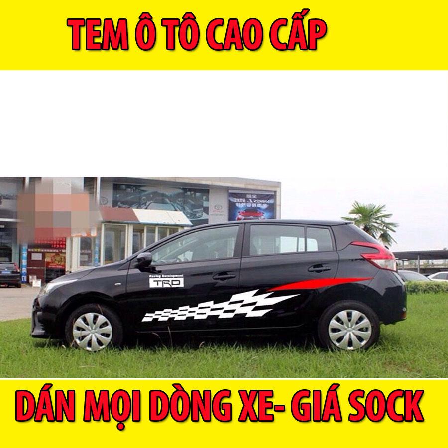 Tem dán sườn xe ô tô