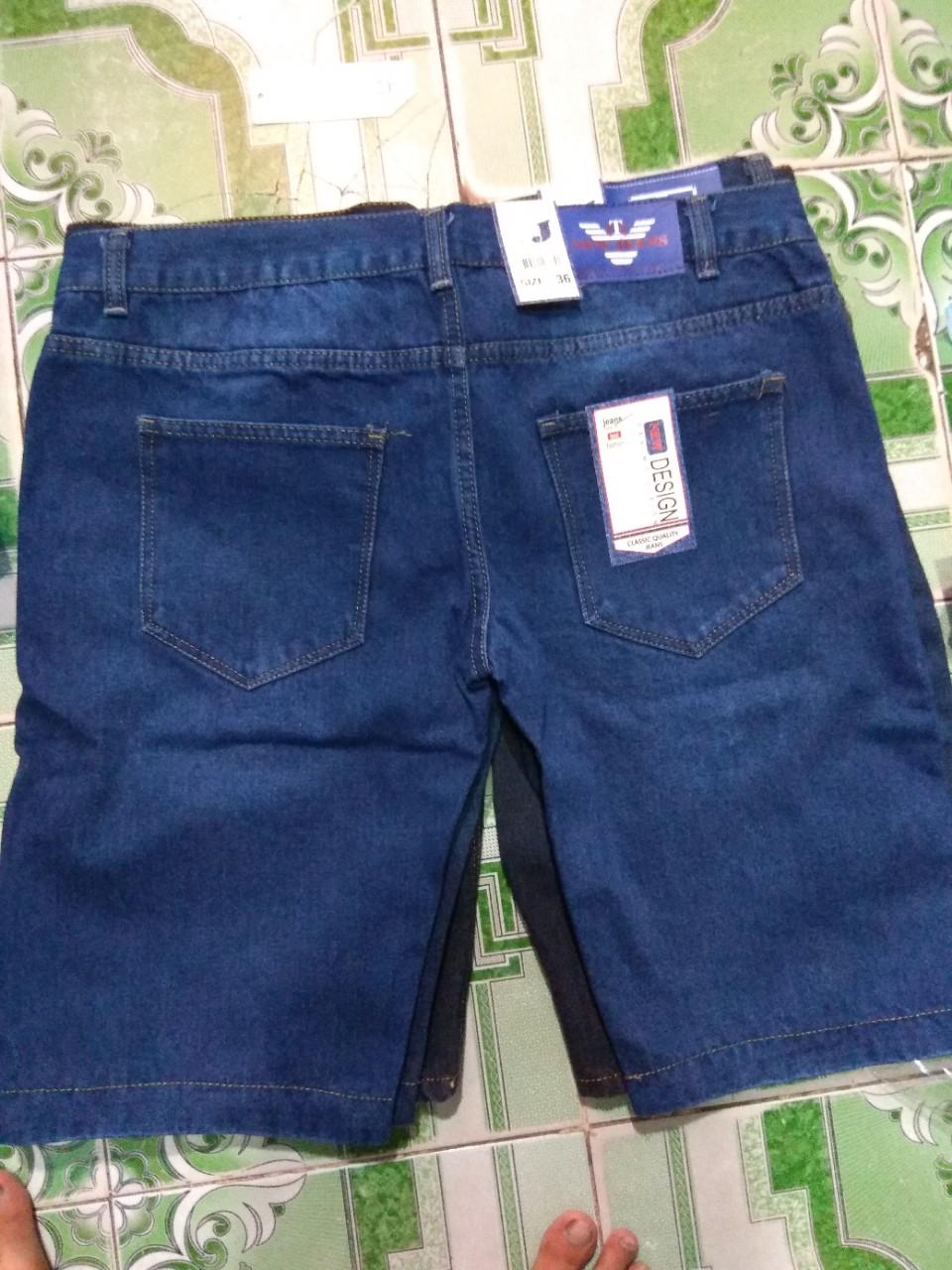Quần short jean nam thời trang big size < 120kg