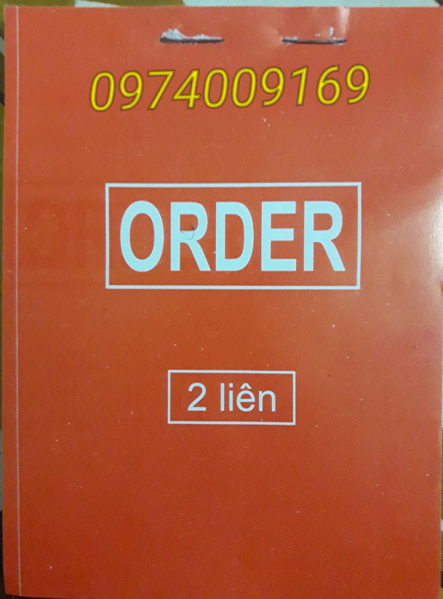Combo 10 quyển phiếu order 2 liên a6 100 tờ