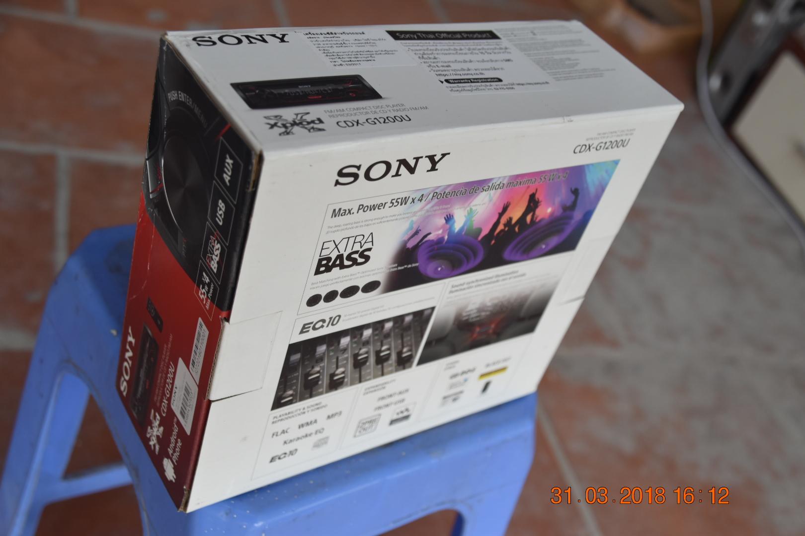 [HỖ TRỢ LẮP ĐẶT SẢN PHẨM TẠI HN & HCM] Sony CDX-G1200U đầu đọc CD/USB/AUX với ExtraBass