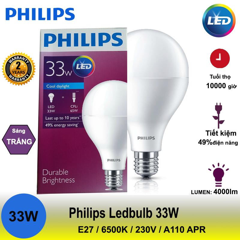 Bóng đèn Led Bulb Philips hiệu suất cao 33W 4000Lm 6500K A110 ( ánh sáng trắng)