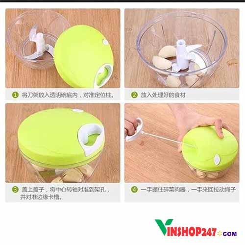 Máy xay gia vị rau củ bằng tay  Easy Spin Cutter