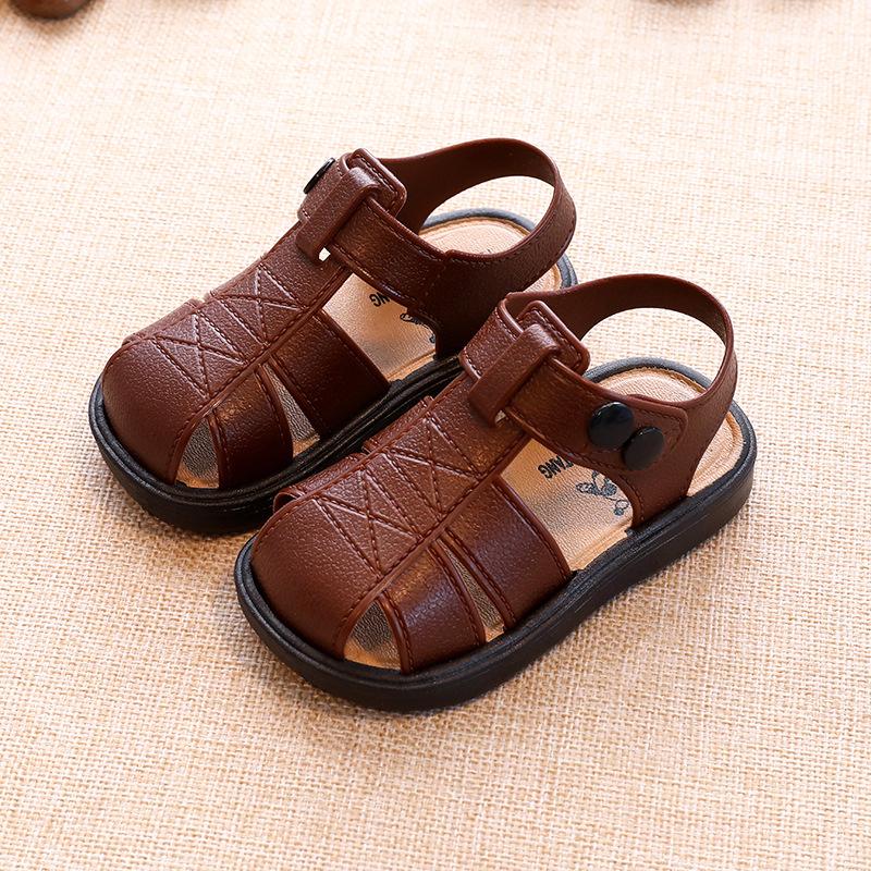 Dép Sandal bé trai - đen/nâu - Size 25 đến 30 - V109
