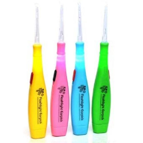 Combo 4  bộ dụng cụ lấy ráy tai có đèn cho bé