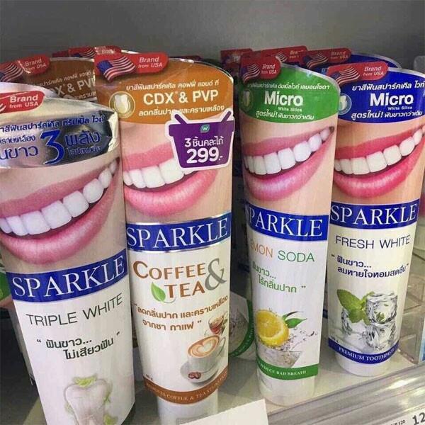 Kem đánh răng siêu trăng SPARKLE 100g Thái Lan