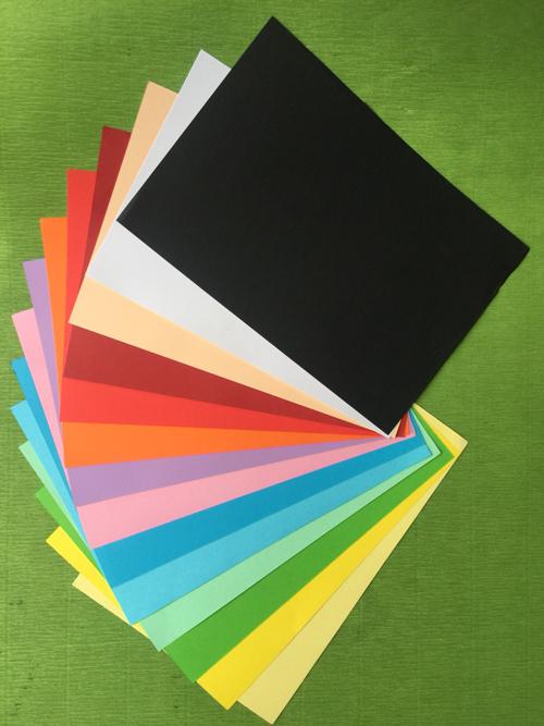 Bộ 10 tờ Giấy bìa cứng màu đen – khổ a4