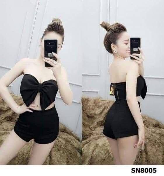 Sét áo cúp phối nơ