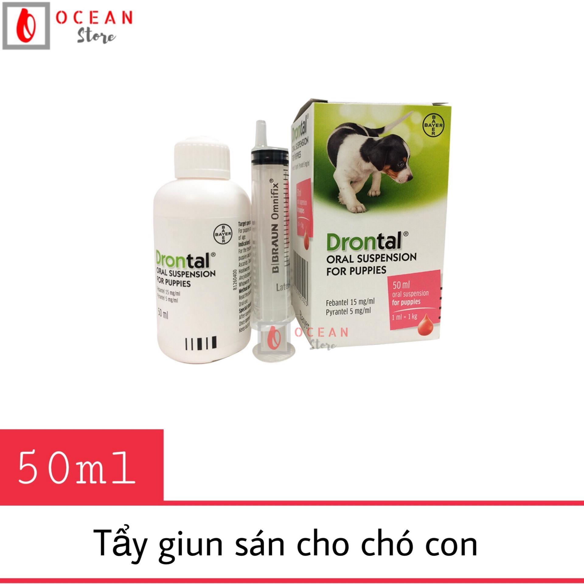 Thuốc tẩy giun sán cho chó nhỏ - Bayer Drontal Puppies