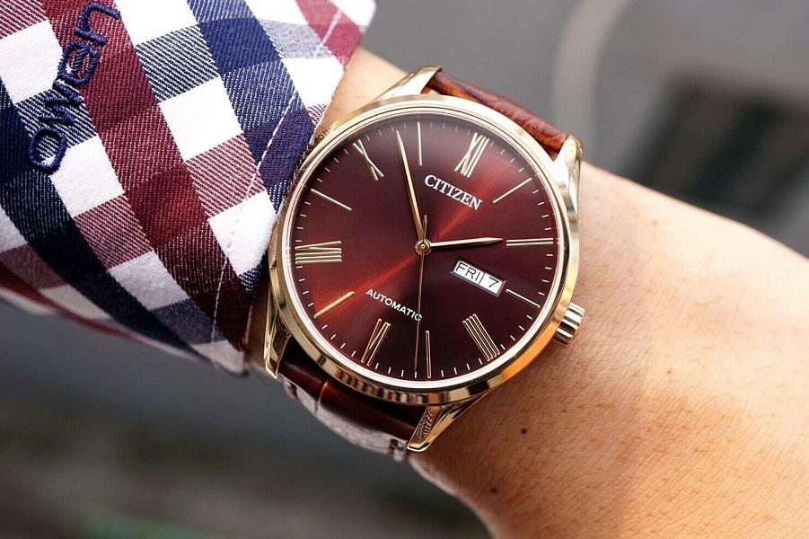 Đồng Hồ nam dây da Citizen Automatic NH8363-14X
