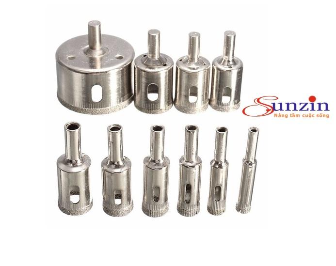 bộ 10 mũi khoan kính sứ
