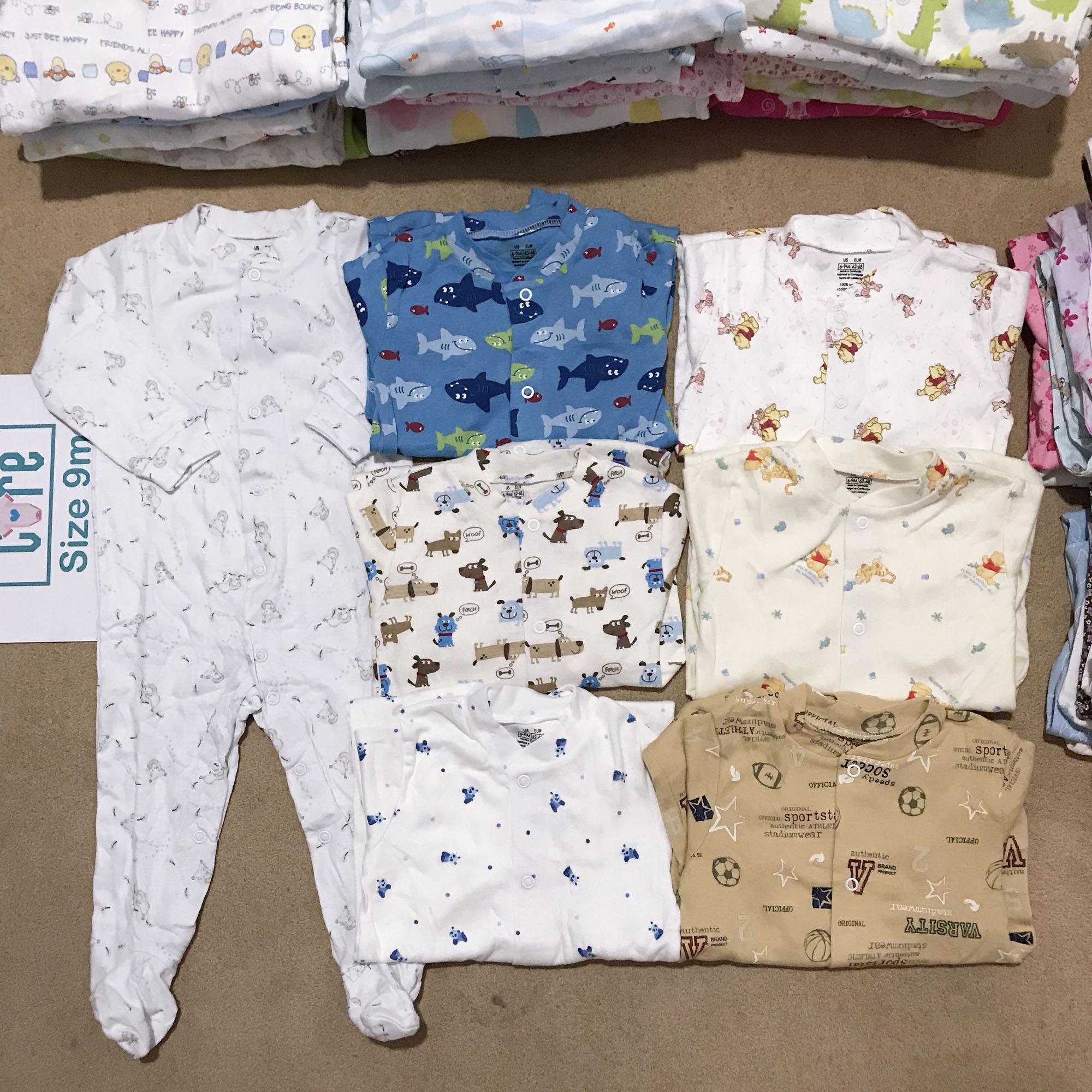 Combo 3 Bodysuit liền vớ Geogre cho BÉ TRAI 3-9M (giao ngẫu nhiên)