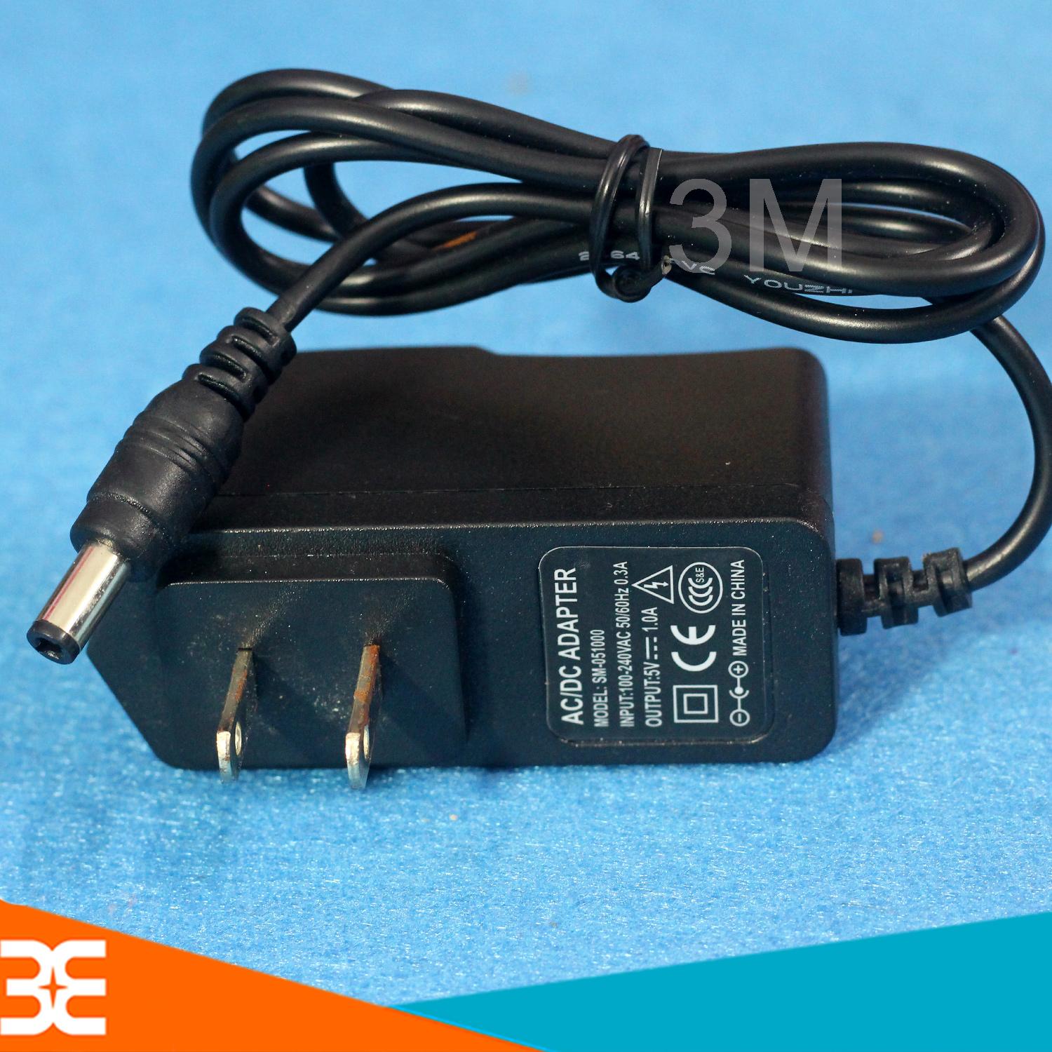 Nguồn Adapter 5V-1A 5.5x2.1mm(BH 3 tháng)