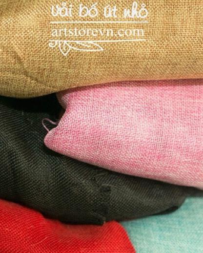 1 mét vải bố linen màu vàng bố (Khổ 1m5)