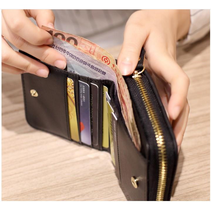 [HCM]Ví Bóp Nữ Cầm Tay Da Bền Đẹp Phong Cách Hàn Quốc