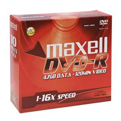 Bộ 10 đĩa DVD-R Maxell có hộp