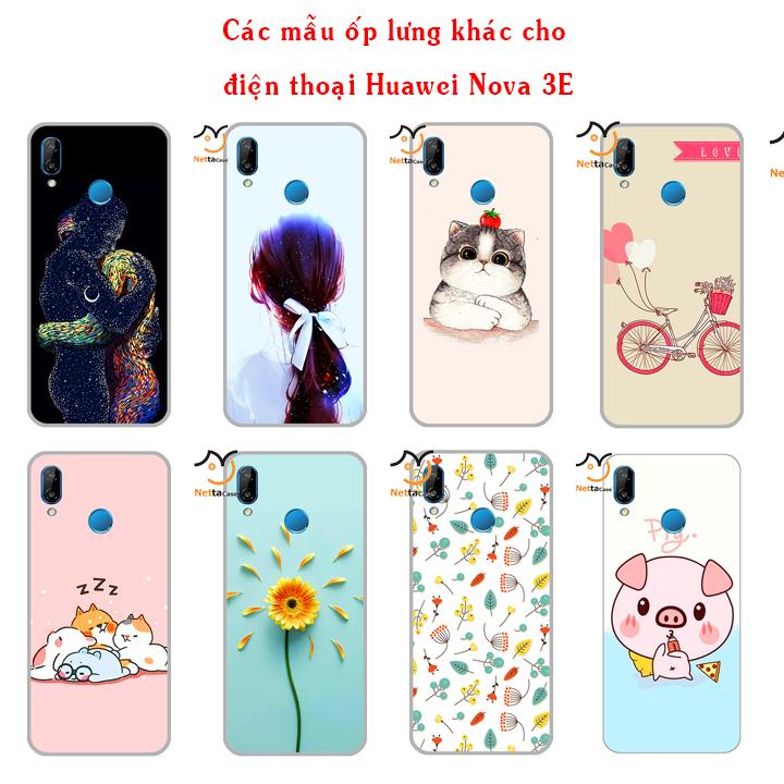 [HCM]Ốp lưng Huawei NOVA 3E - 01141 7870 CUTE14 - Silicone Dẻo