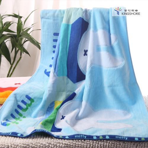 KING SHORE Khăn Tắm 100% Cotton Chính Hãng Người Lớn Đồ Gia Dụng Trẻ Em Đáng Yêu Miffy Vài Dày Siêu Mềm Hút Nước Khăn