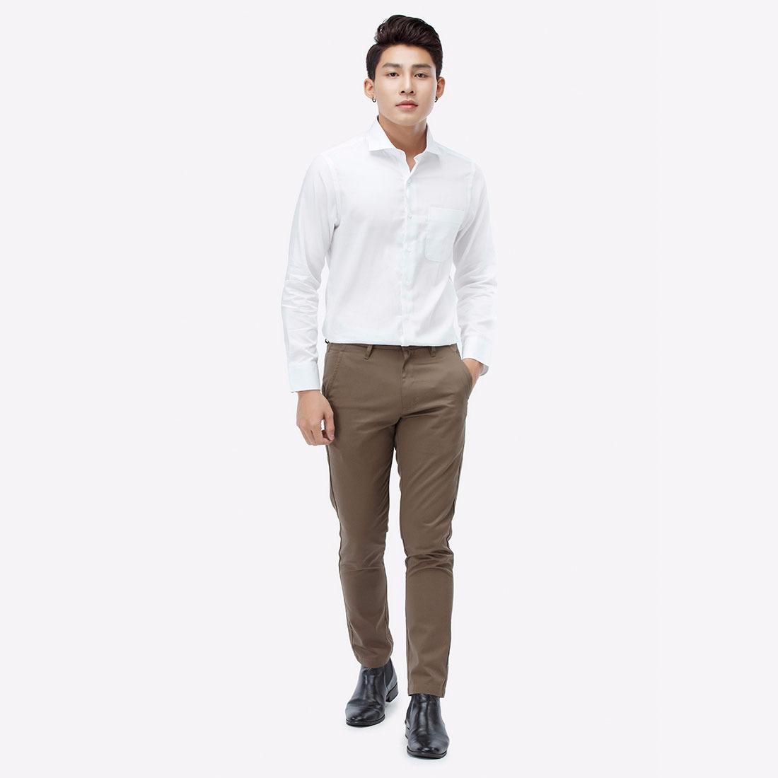 Quần kaki nam Milvus - LZPN001MBR25