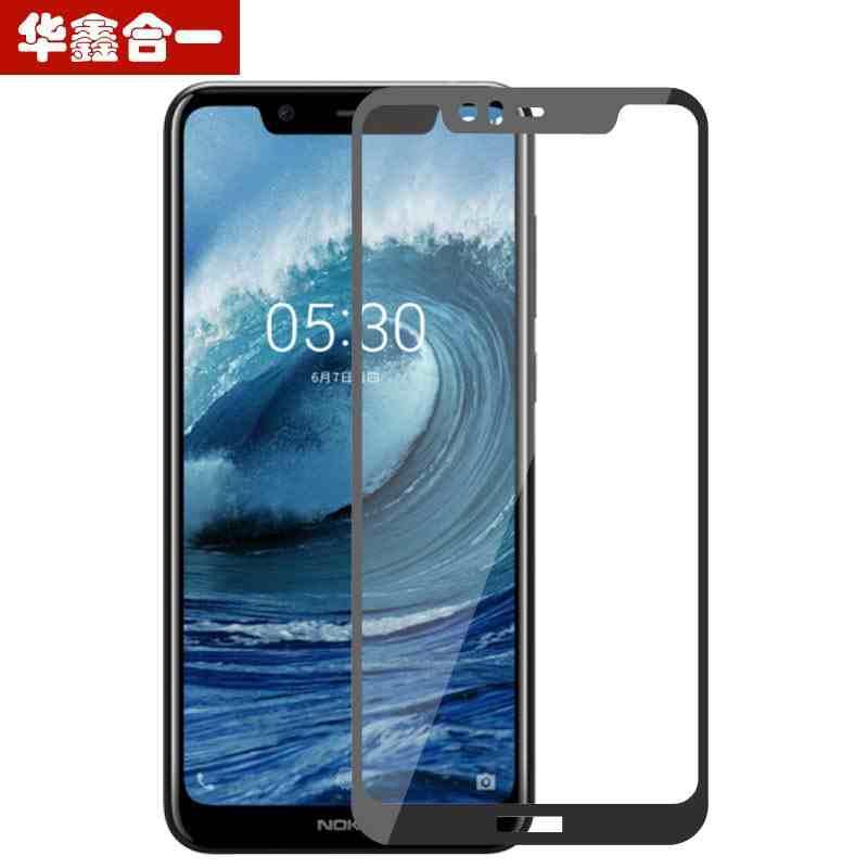Miếng dán kính cường lực 5D full keo cho Nokia X5 (Đen)