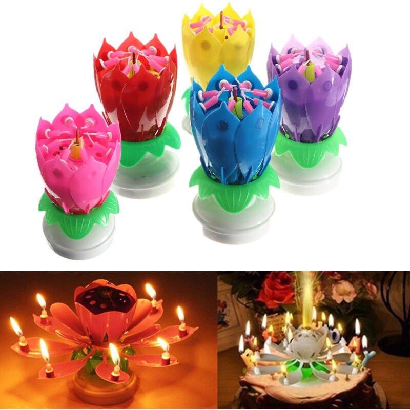 Nến sinh nhật nở hoa phát nhạc