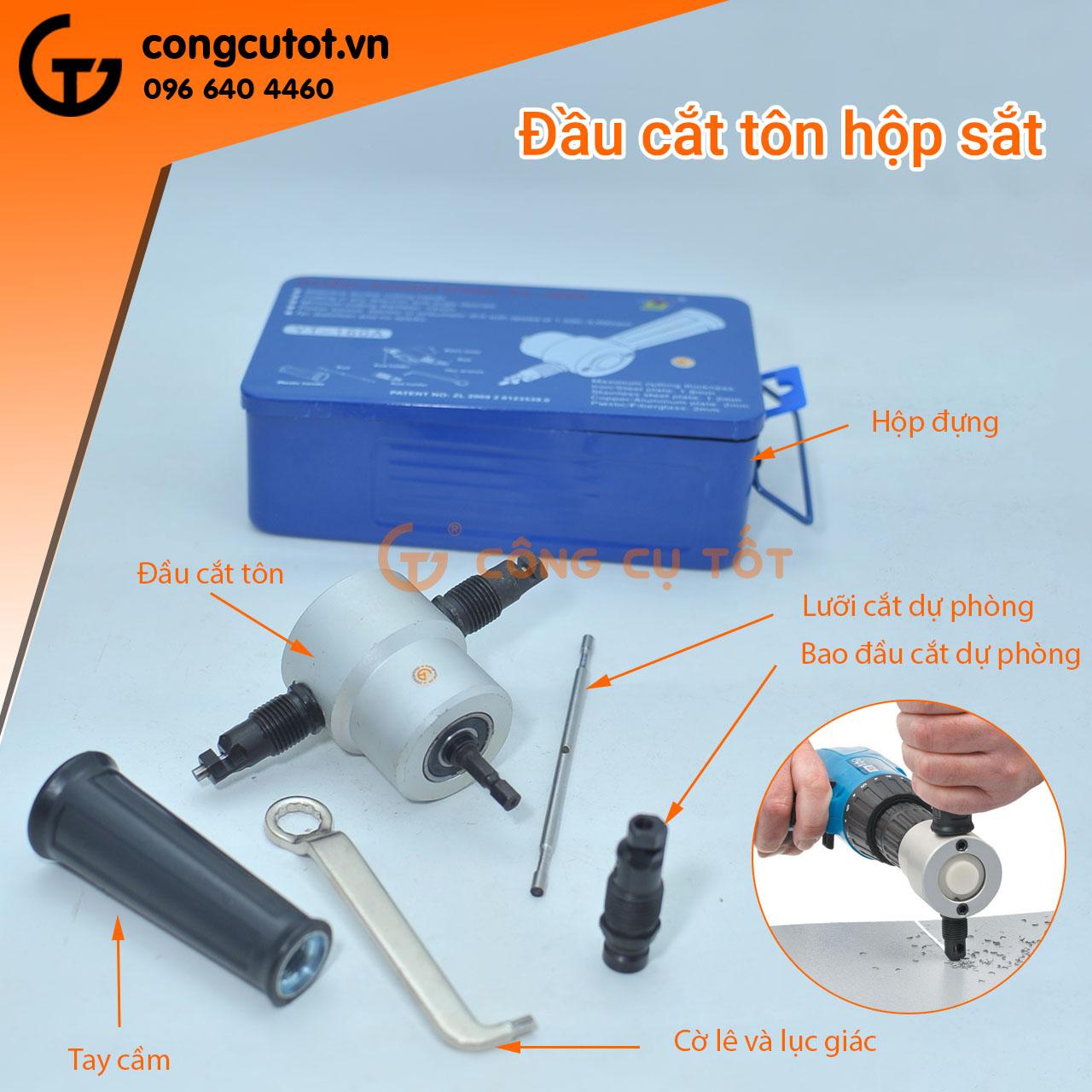 Kít cắt tôn hộp sắt có lưỡi dự phòng