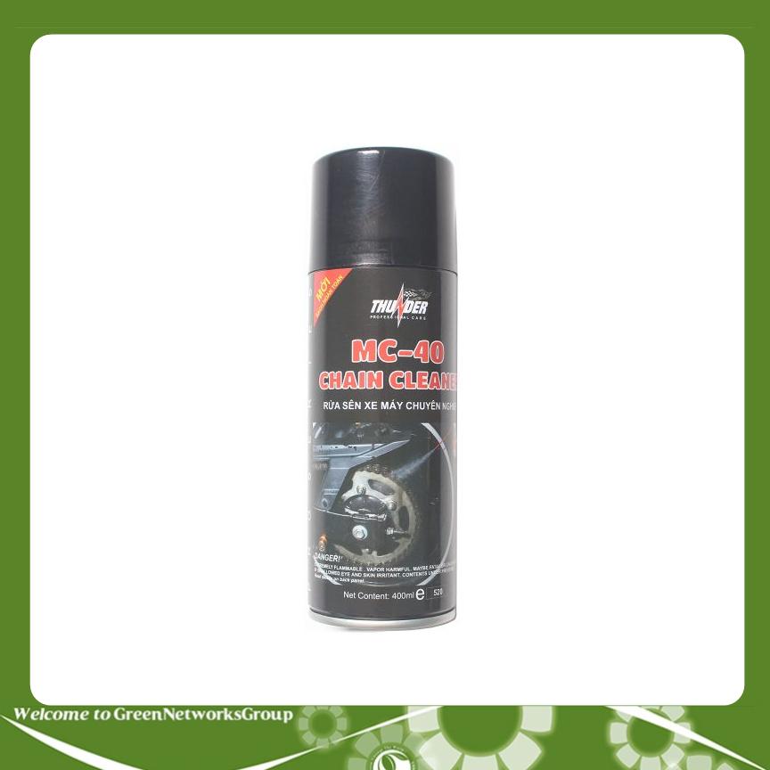 Chai xịt rửa sên xe máy Thunder MC-40 400ml GreenNetworks