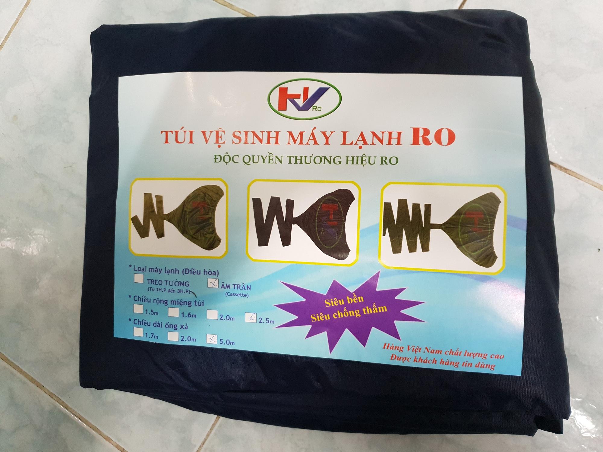 Áo Vệ Sinh Máy Lạnh Âm Trần RO rộng 2,5m