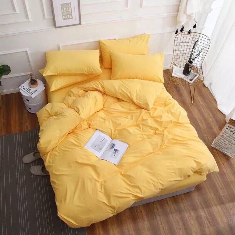 BỘ CHĂN GA GỐI HÀN QUỐC VÀNG RƠM