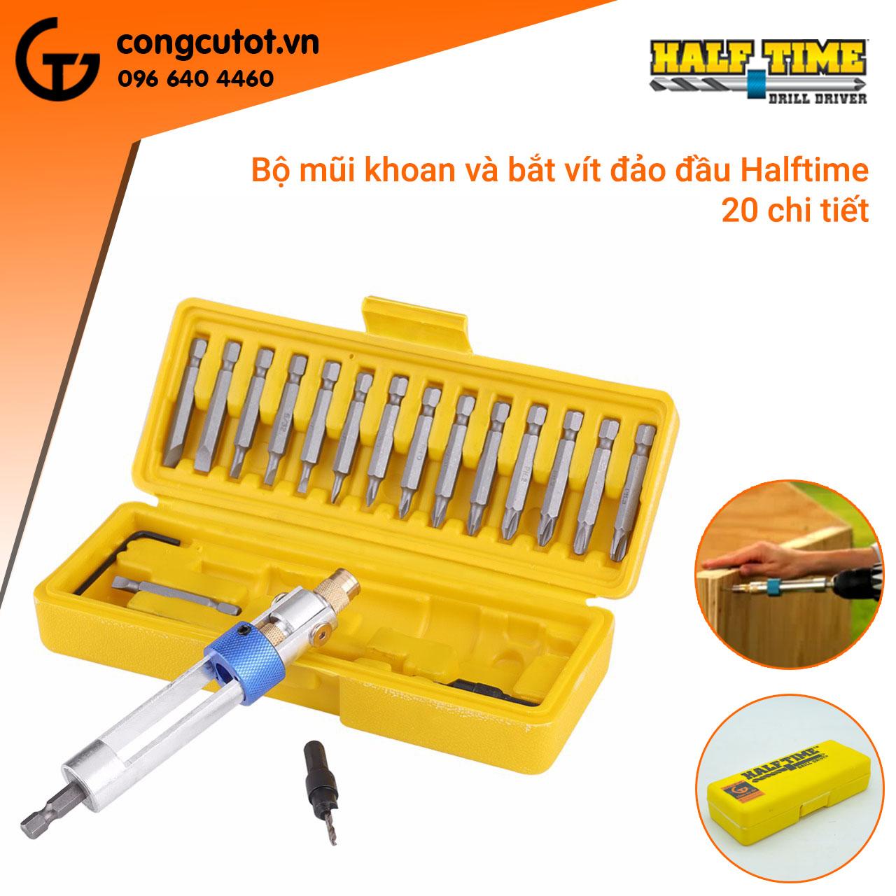 Bộ mũi khoan half time drill driver