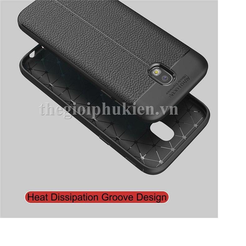 Ốp lưng cho Samsung Galaxy J7 Pro dẻo thời trang giả da  - Hàng nhập khẩu