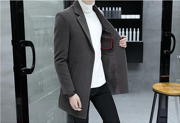 Áo khoác dạ nam dáng dài 0223-SS