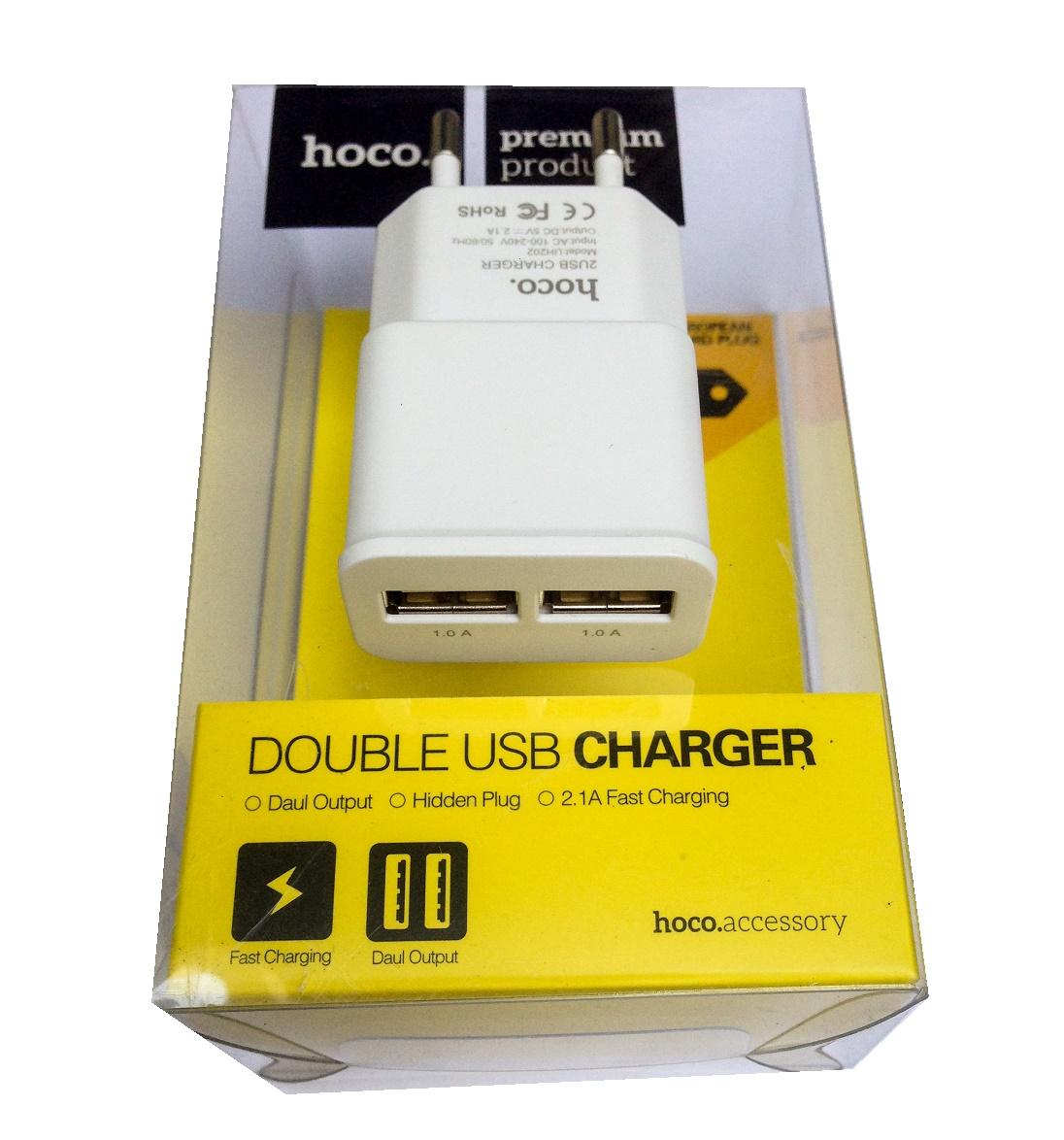 Cục Sạc Điện Thoại Iphone Samsung Android Smartphone 2 Cổng USB Hoco