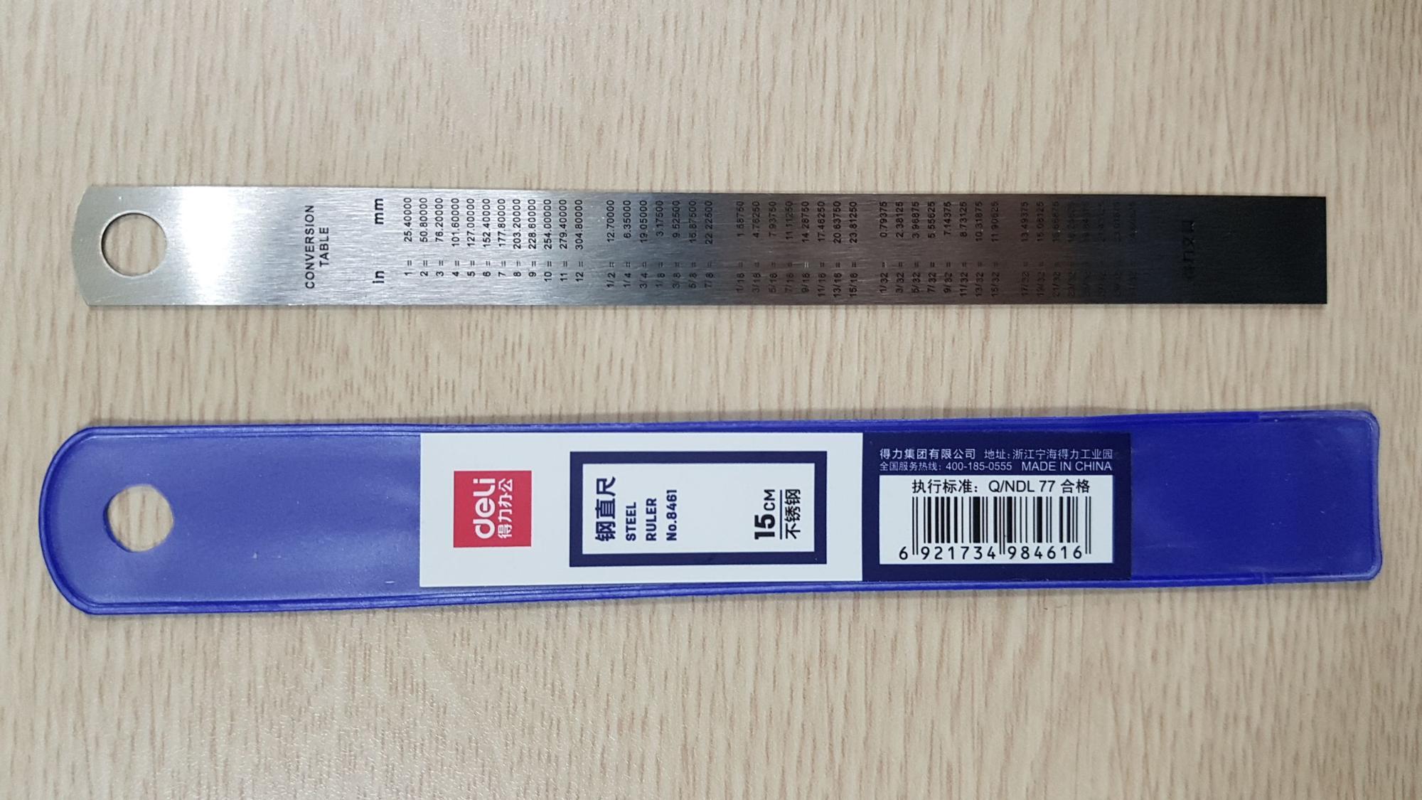 Thước lá Deli 8461 15cm