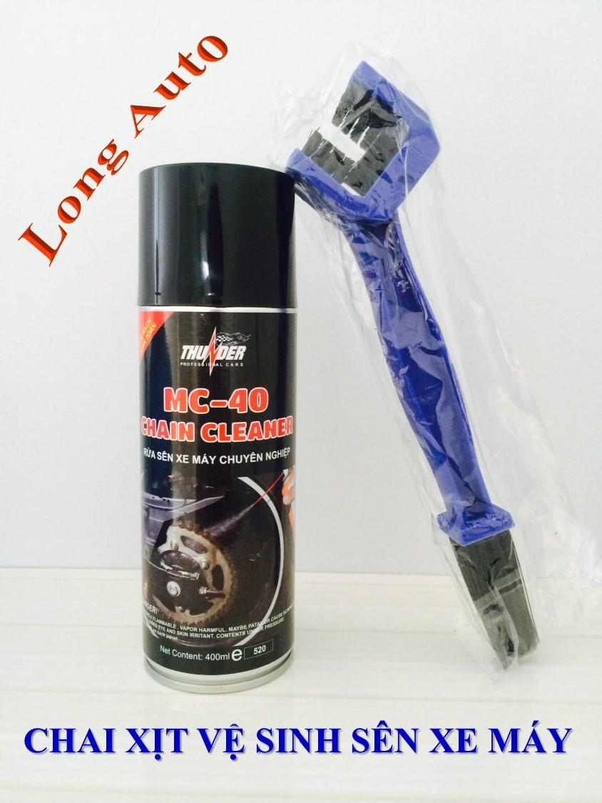Chai vệ sinh sên Chain Cleaner 400ml - Bàn chải.