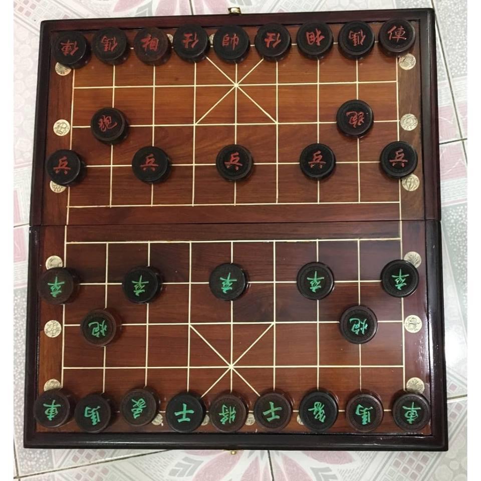 Bộ Bàn Cờ Tướng Bằng Gỗ Trắc a5