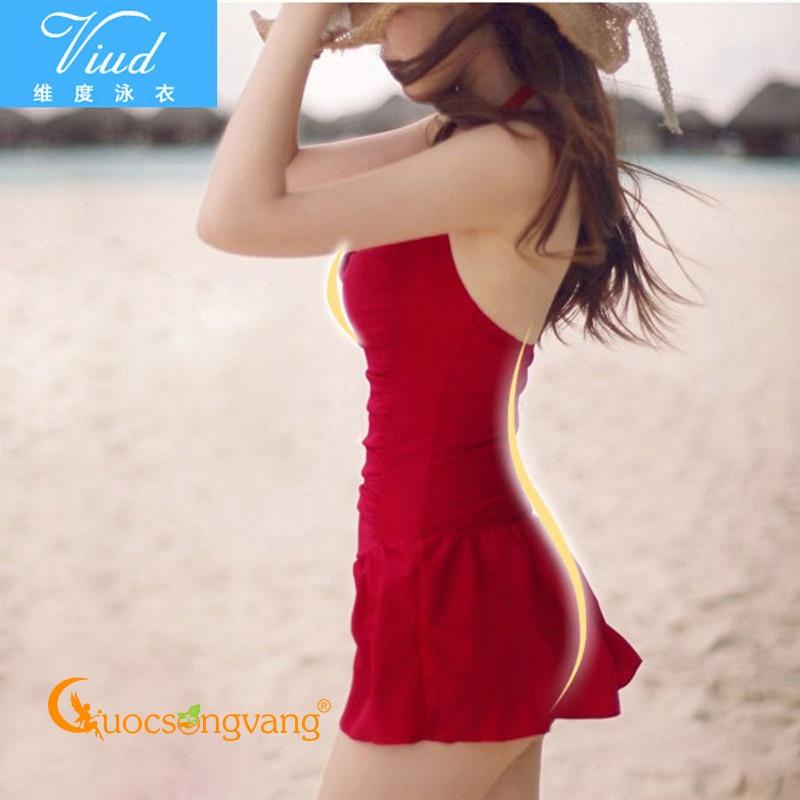 Váy đi biển nữ liền thân đồ đi biển nữ quần may liền GLSWIM001 Cuocsongvang