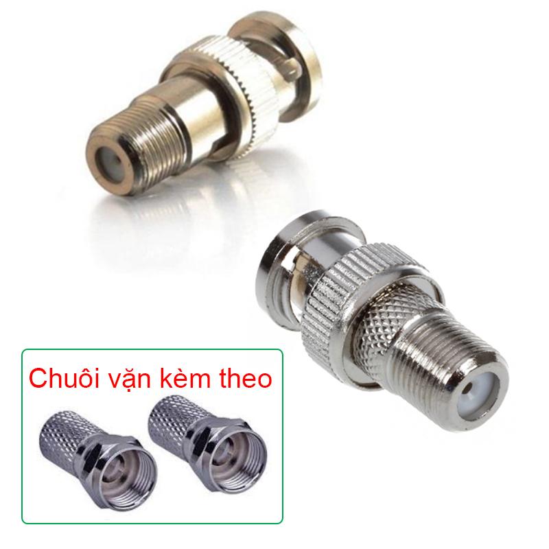 Đầu chuyển tín hiệu Angten TV cáp đồng trục thành cáp BNC dạng vặn ren (RF sang BNC Adapter) 1 chiếc