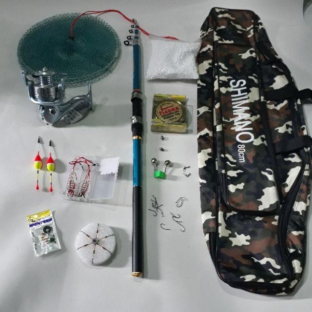 Bộ cần câu rút kèm túi đựng cần và phụ kiện ( đồ câu cá Giang Nam ) big sale