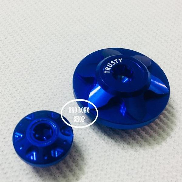 Ôc mâm lửa trang trí xe Winner,Wave,Dream (màu Xanh)