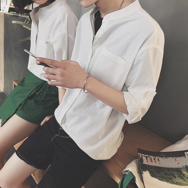 Áo Sơ Mi Nam Cổ Trụ Style Hàn Quốc bhl1770
