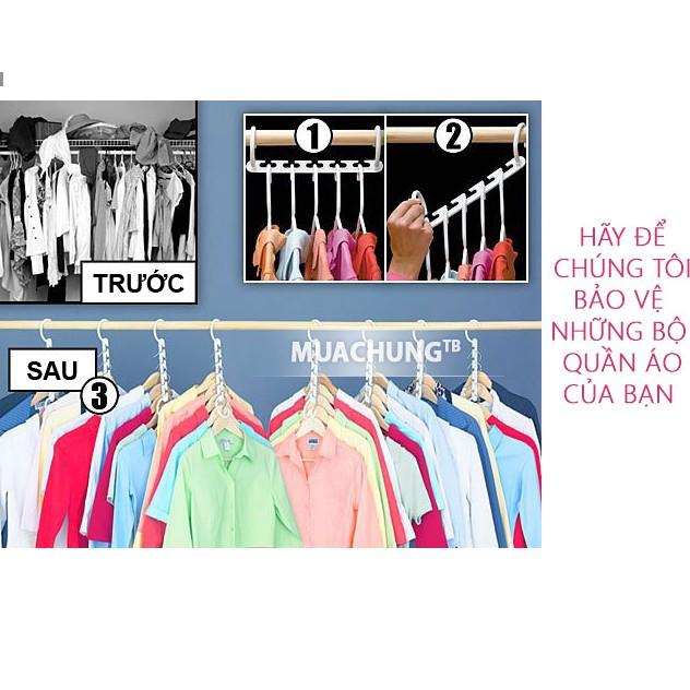1 Bộ 8 móc treo quần áo đa năng