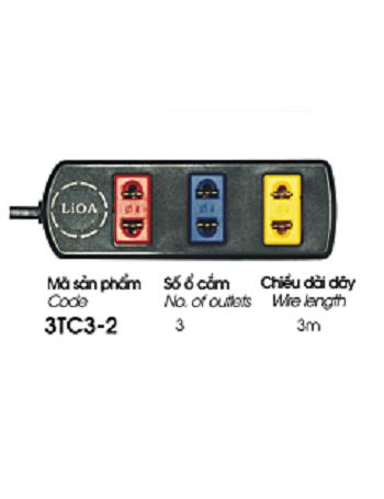 Ổ cắm LIOA 3 ổ 3TC3-2 ( 3m dây )